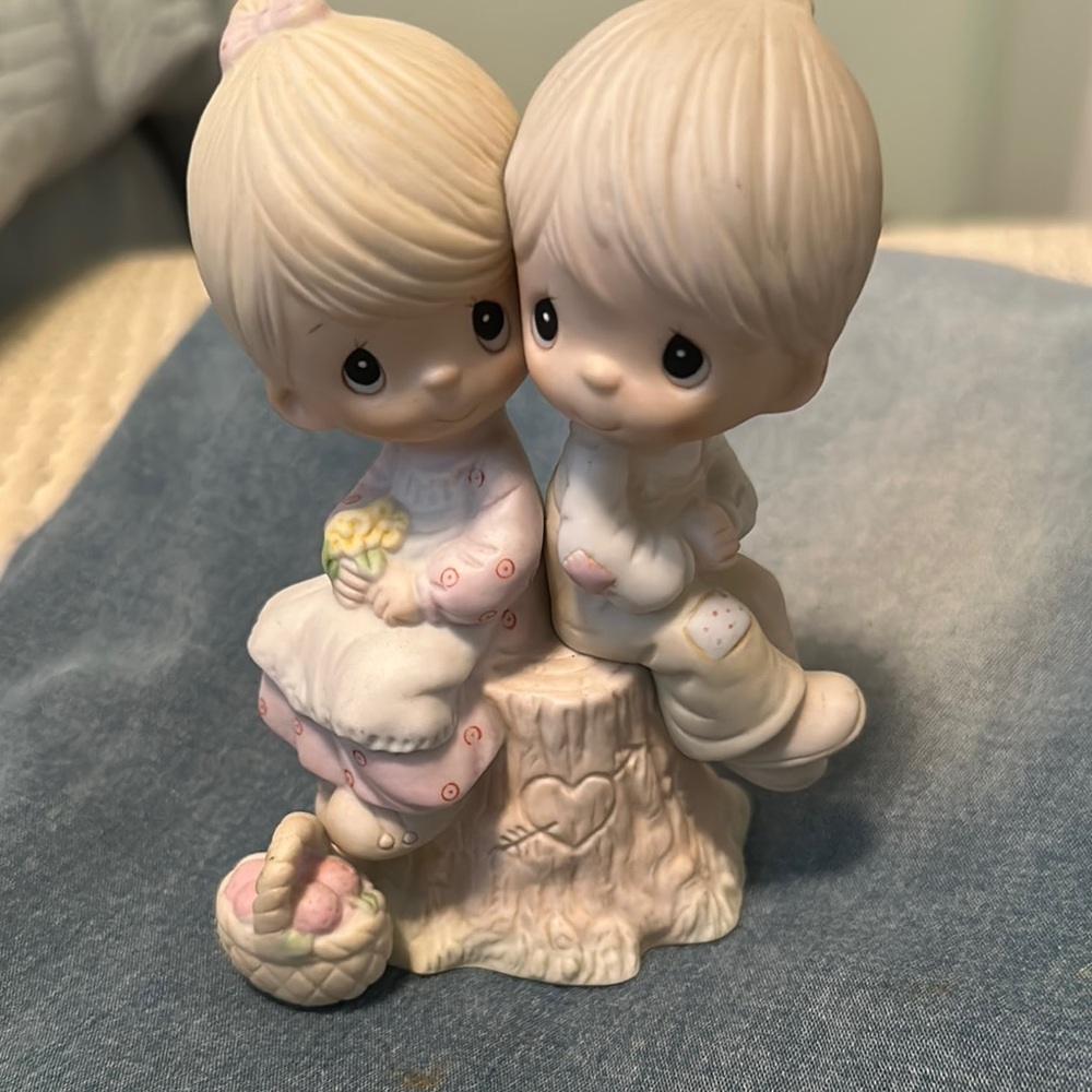 Precious Moments Figurine - Cream and Pink